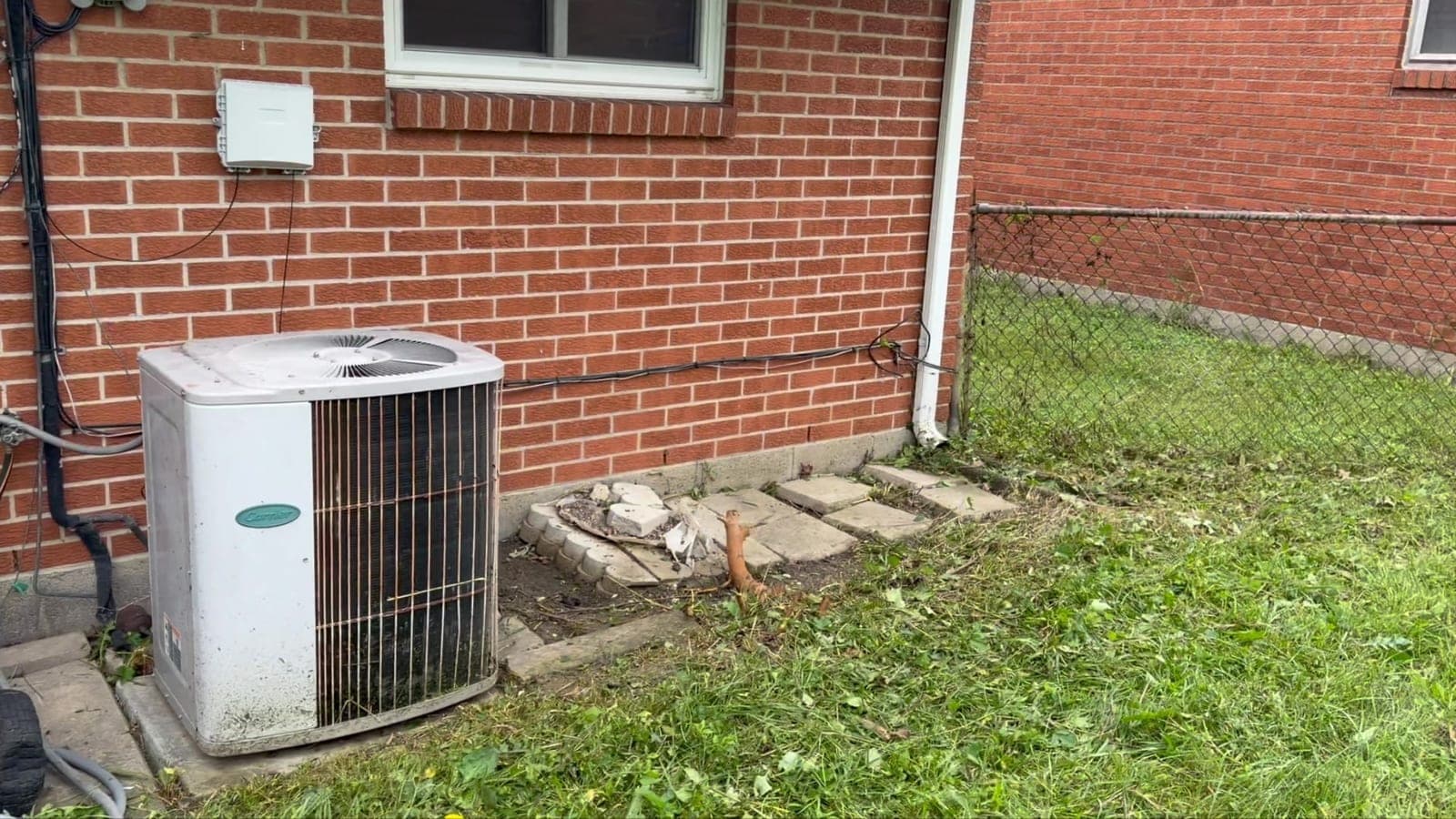 AC Unit & Foundation Cleanup in Lima, OH