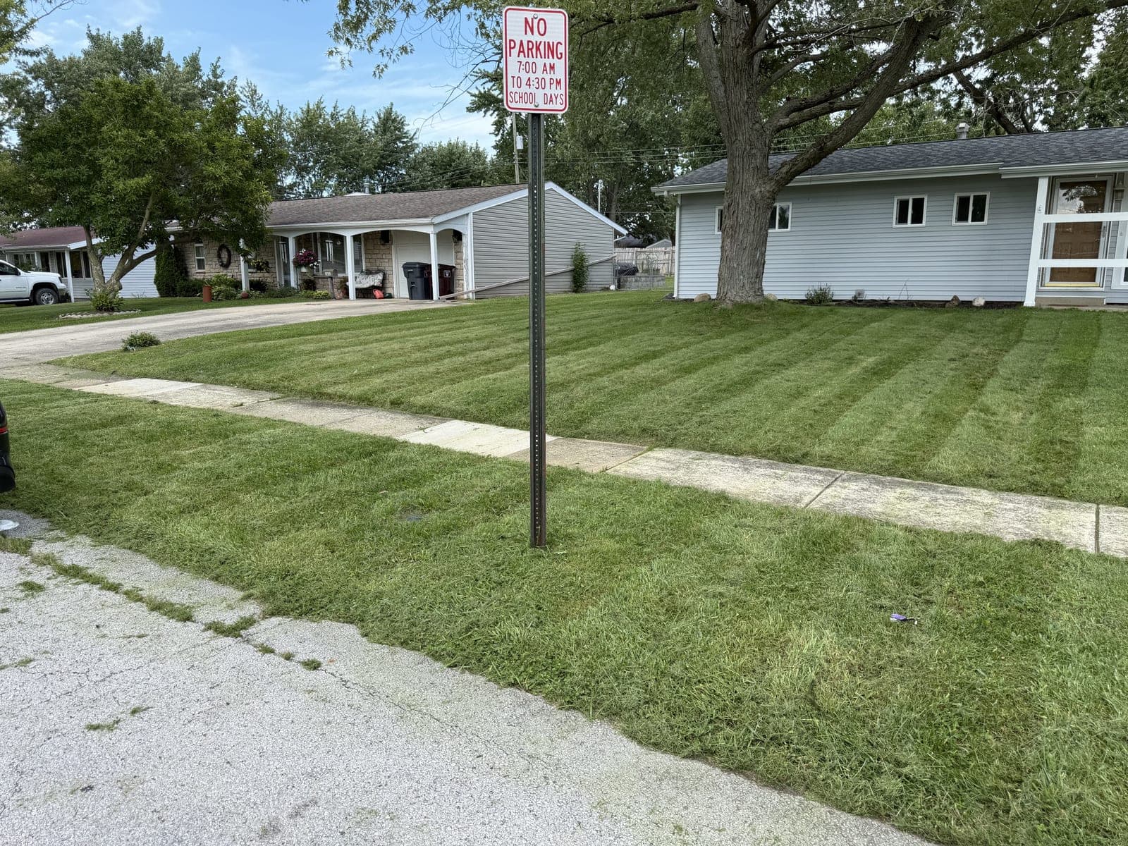 Striped Lawn Mowing in Lima, OH